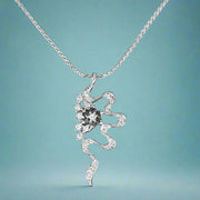 Silver pendant with chain